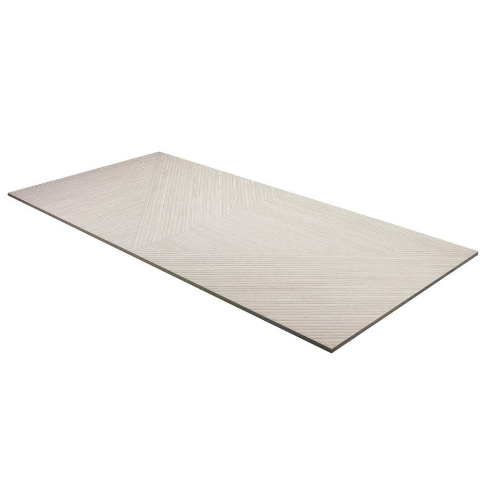 Ash 24x48 Matte Porcelain Fluted Wall Tile