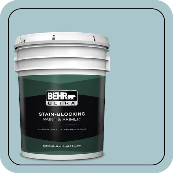 BEHR ULTRA 5 gal. #S450-3 Spring Storm Semi-Gloss Enamel Exterior Paint & Primer