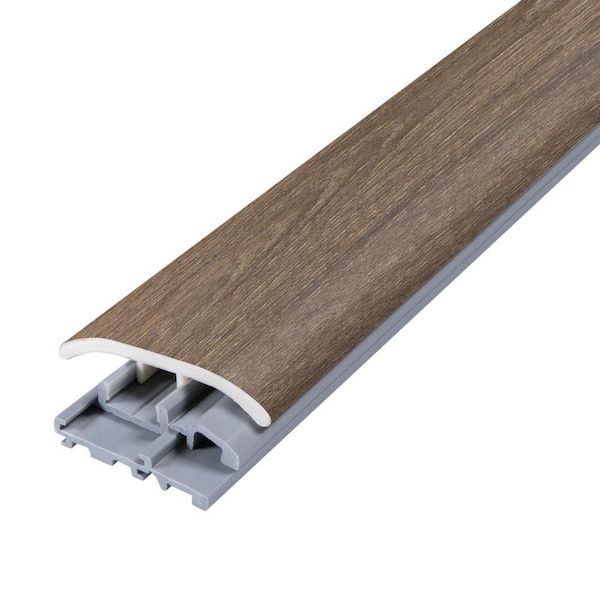 Toffee 0.31 in. T x 2 in. W x 78.7 in. L Vinyl 4-in-1 Molding