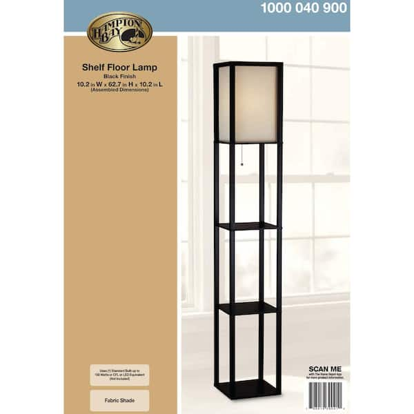 Hampton bay store shelf floor lamp