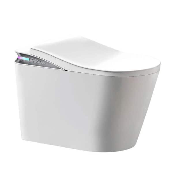 Mercury 17 inch-piece 1.2 GPF Single Flush Enlongated Toilet in White Seat Included Without Water Pressure Limitation