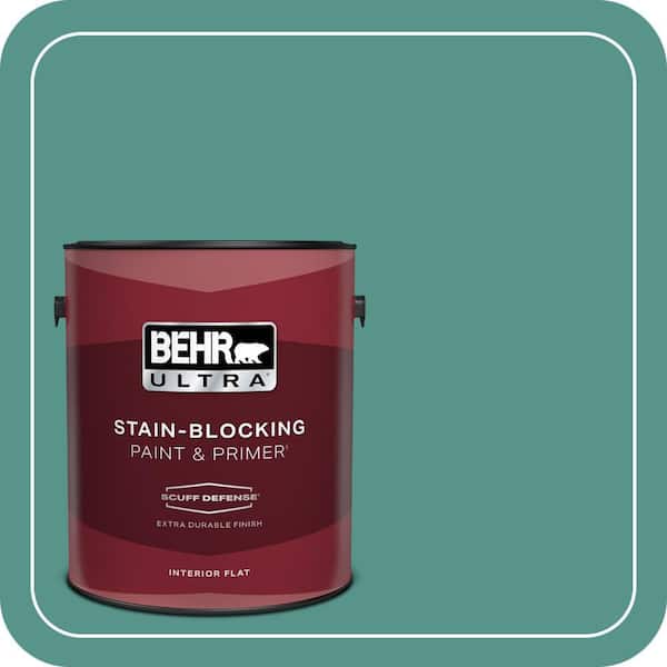 BEHR ULTRA 1 gal. #490D-6 Thermal Spring Extra Durable Flat Interior Paint & Primer