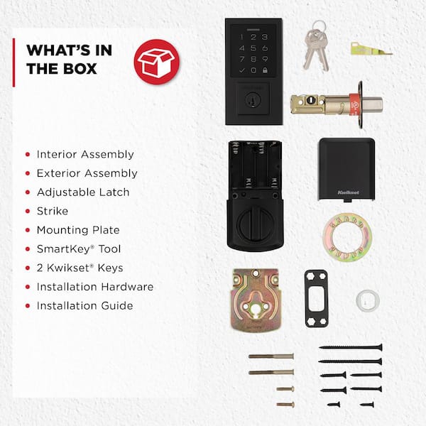 SMART Kwikset SmartCode 916 Z-Wave Smart Lock with Tustin Lever