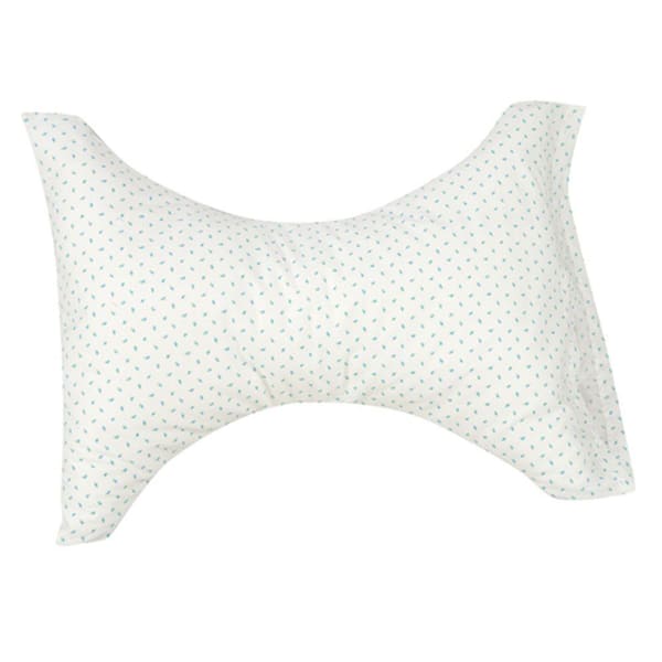 Unbranded Standard Cervical Rest Pillow in Blue Rosebud