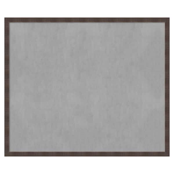 Amanti Art Whiskey Brown Rustic 50 in. x 42 in Framed Magnetic Board