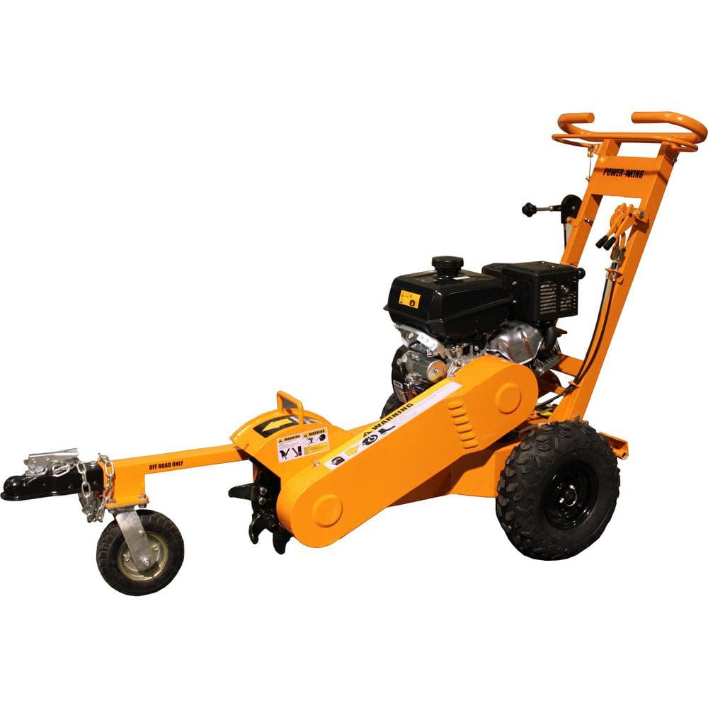 Power King 11 in. 14 HP Kohler Gas Powered Stump Grinder, Self ...