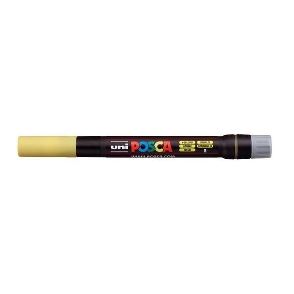 POSCA PCF350 Brush Tip Paint Marker, Yellow 076971 The Home Depot