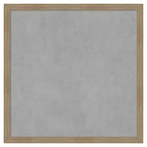 Woodgrain Stripe Mocha 26 in. x 26 in. Framed Magnetic Board