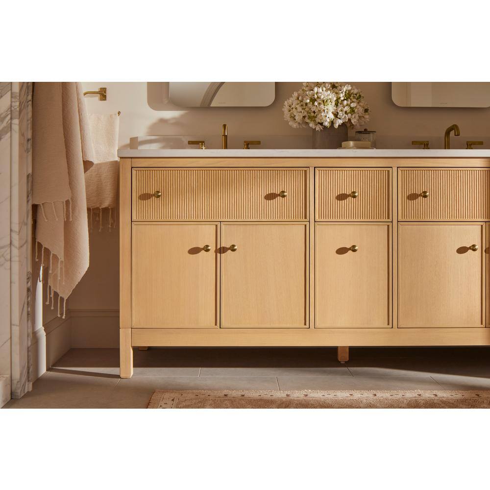 White Shaker Style 24" Bathroom Vanity with Quartz Top