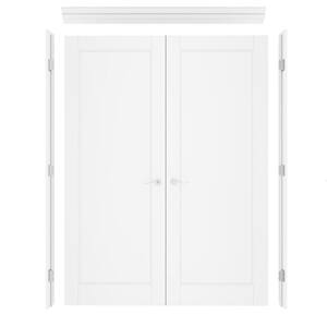ARK DESIGN 72 in. x 80 in. 1-Paneled Blank Universal-Hand White Solid ...