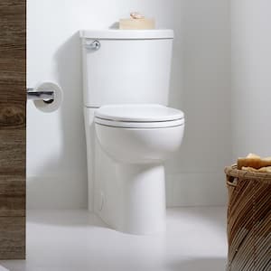 Cadet 3-Flo Wise 2-Piece 1.28 GPF Single Flush Elongated Toilet in White