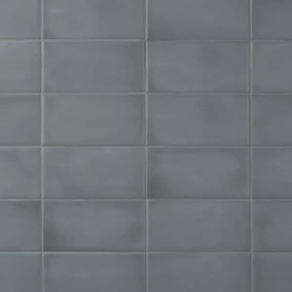 Ivy Hill Tile Mayan Cobalto 3.93 in. x 0.39 in. Matte Ceramic Wall Tile Sample