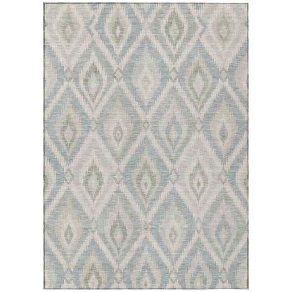 Chantille Machine Washable Indoor/Outdoor Abstract ACN3072 Gray 3 ft. x 5 ft. Area Rug