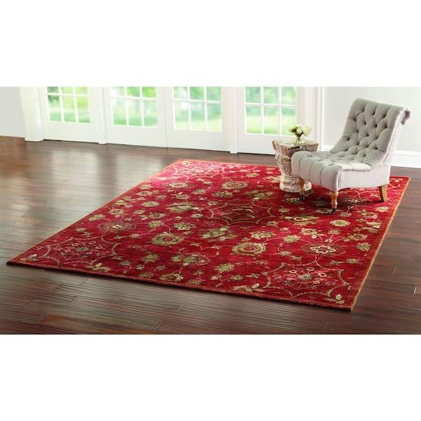 Dahlia Red 5 ft. x 7 ft. Indoor Area Rug