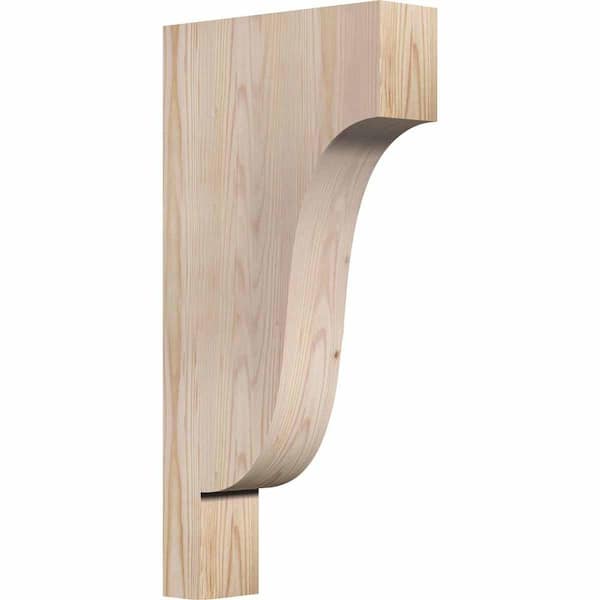Ekena Millwork 3-1/2 in. x 12 in. x 24 in. Douglas Fir Newport Smooth Corbel