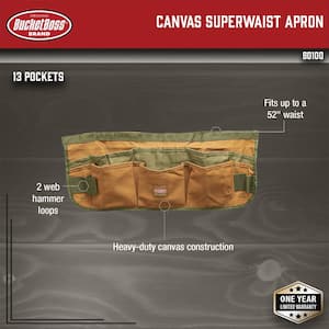 23 in. 13-Pocket Duckwear Super Waist Tool Apron