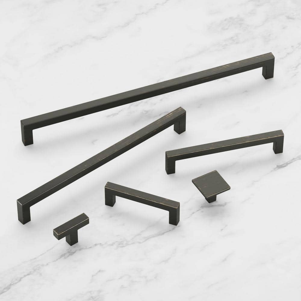 Skylight Vintage Bronze Rectangular Cabinet Pulls with Mounting Hardware