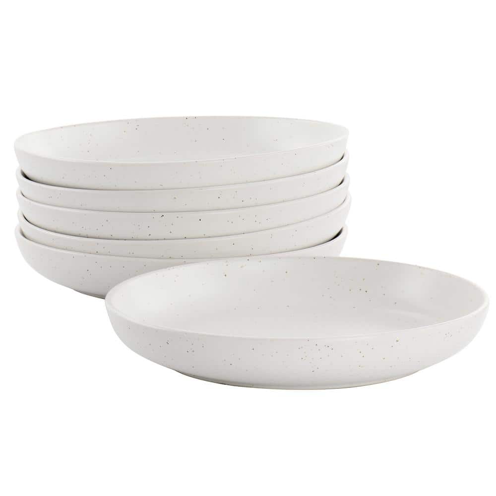Extra Large Ceramic Deep Mixing Bowl Stoneware 26cm Diameter White 4.5 Litre