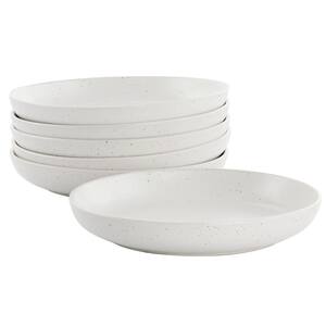 Mio 20 fl. oz. 7.5in. Sea Salt White Round Stoneware Bowl (Set of 6)