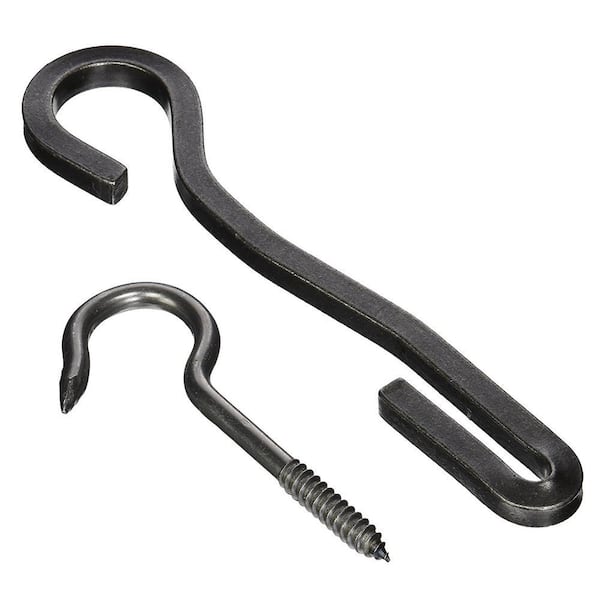 Handcrafted 8 in. Captain Hook Hammered Steel for RB Models with Ceiling Screw Hook