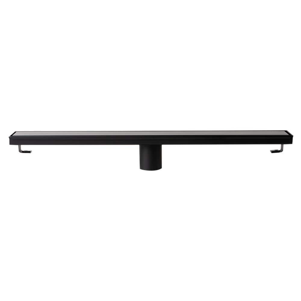 24'' Black Matte Stainless Steel Linear Shower Drain