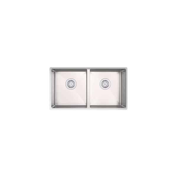 Strive 29-1/2 in. Undermount Double-Bowl Kitchen Sink