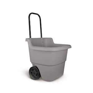 Suncast 15 Gal. Portable Resin Gray Lawn Cart LC1250L - The Home Depot