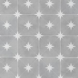 Polaris Gris 9 in. x 9 in. Matte Porcelain Floor and Wall Tile (10.76 sq. ft./Case)