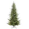 Puleo International 7½' Pre-Lit Natural Fir Artificial Christmas Tree ...