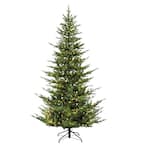 7½' Pre-Lit Natural Fir Artificial Christmas Tree with 700 UL-Listed Clear Lights
