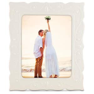 French Perle White 8 in. W. x 10 in. White Picture Frame