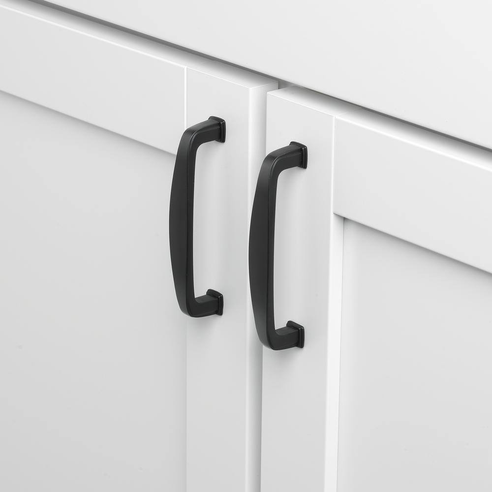 Matte Black Zinc Alloy Cabinet Bar Pulls with Mounting Hardware