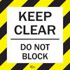 Mighty Line 24 in. Keep Clear Do Not Block Floor Sign KC24-1 - The Home ...