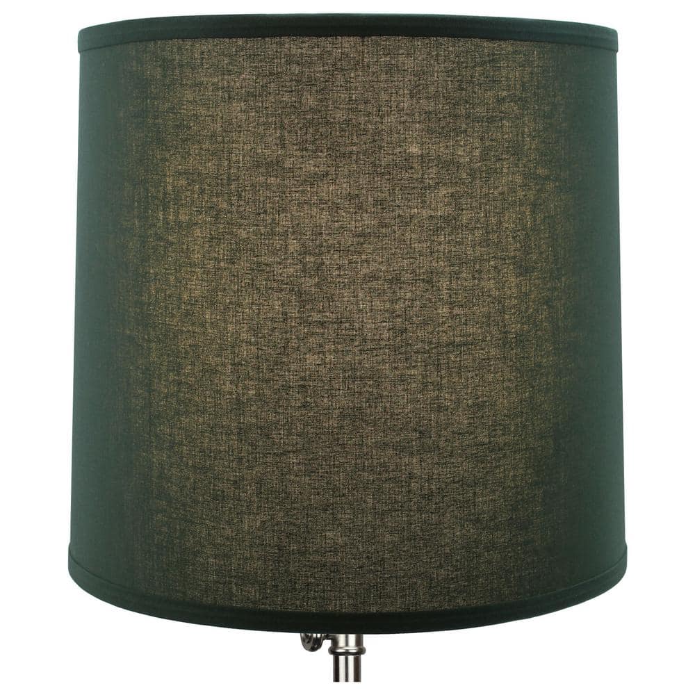 Hunter Green Linen Round Table Lamp Shade 12" x 13"