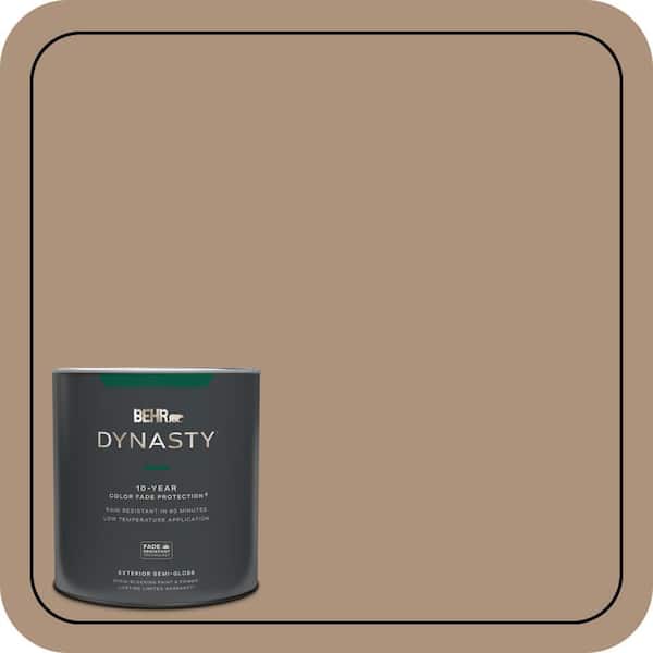BEHR DYNASTY 1 qt. #PPU4-04 Soft Chamois Semi-Gloss Enamel Exterior Stain-Blocking Paint & Primer