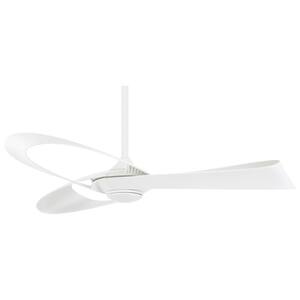 MINKA-AIRE Pancake 52 in. Indoor Flat White Ceiling Fan with Remote ...