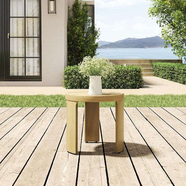 EGEIROSLIFE Overture 1-Piece Natural Wood Grain Aluminum Outdoor