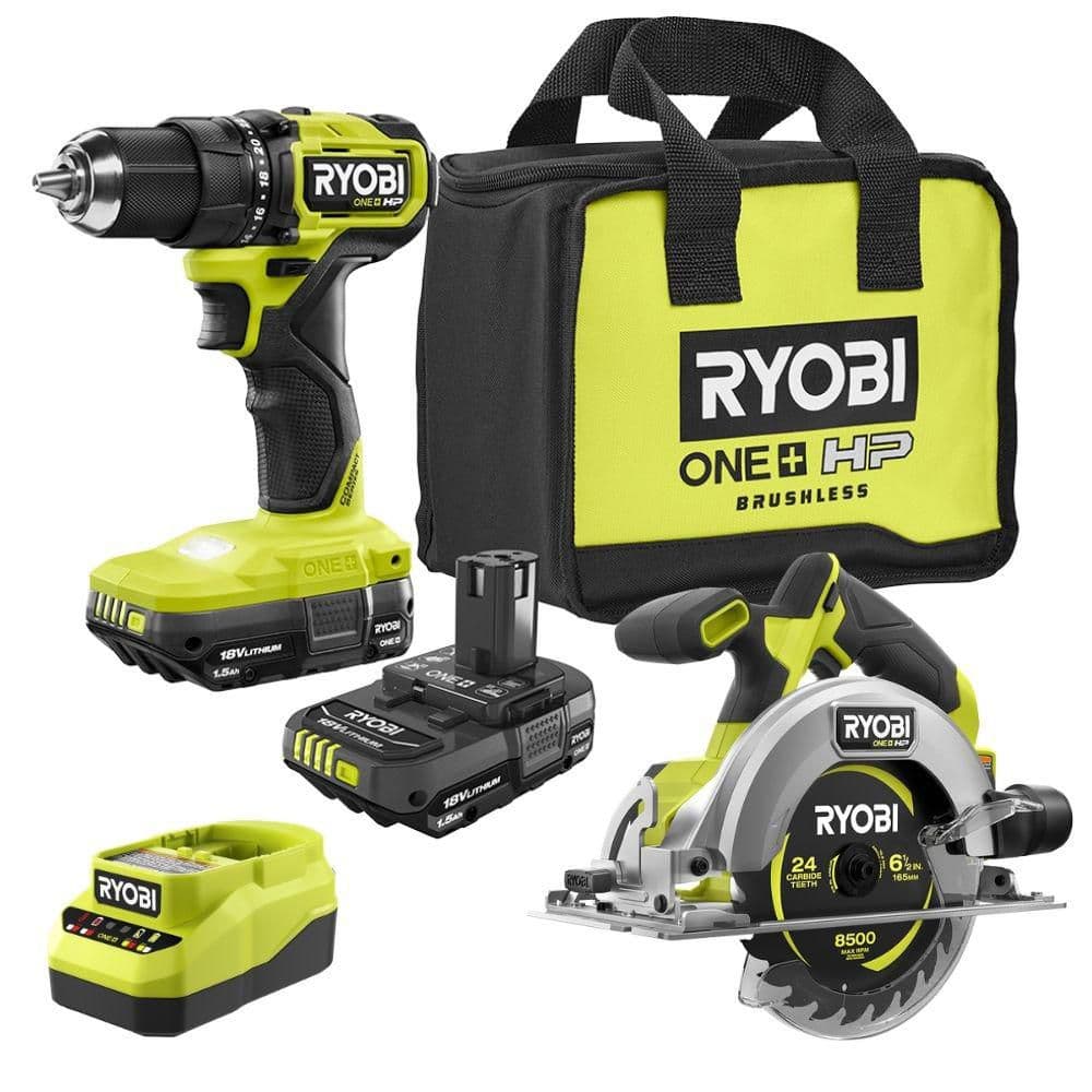 RYOBI ONE+ HP 18V Brushless Cordless Compact 1/2 in. Drill/Driver