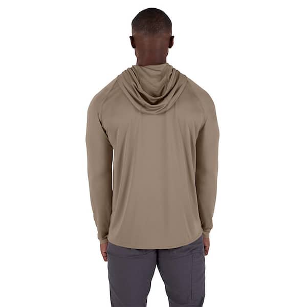 Milwaukee Men's WORKSKIN Sandstone X-Large Hooded Sun Shirt M550N