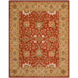 Antiquity Rust/Gold 6 ft. x 9 ft. Border Area Rug