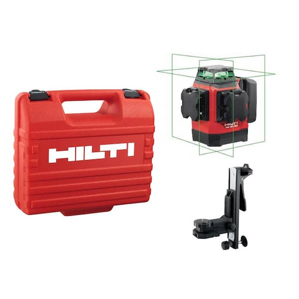 Hilti PM 30-MG 12-Volt Multi-Green Line Laser 131 ft. with Magnetic Bracket  and Hard Case (Batteries not included) 2227742 - The Home Depot