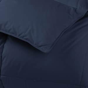 LaCrosse LoftAIRE Navy Blue Light Warmth Recycled Fill Queen Alternative Down Comforter