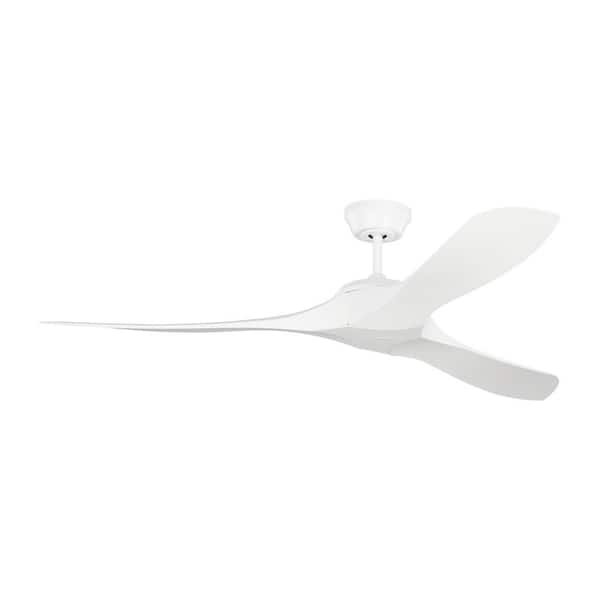 Hartney 60 in. Indoor/Outdoor Matte White Ceiling Fan Powered by Hubspace