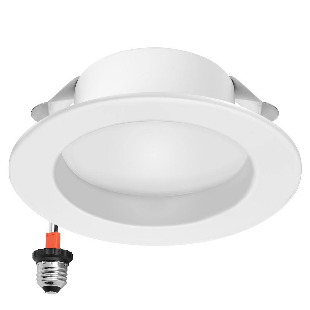 4-Inch White Aluminum Smart WiFi LED Retrofit Downlight