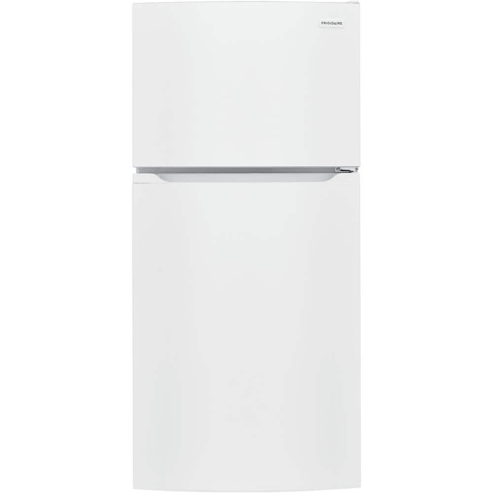 White Energy Star Top Freezer Refrigerator with Ice Maker