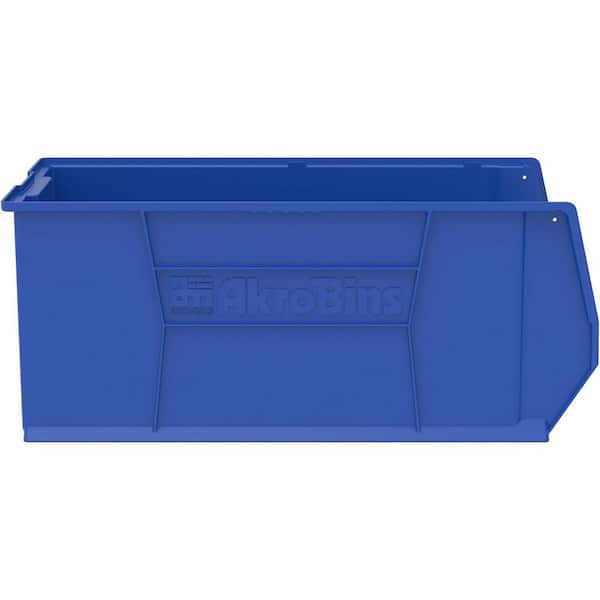 30290 Series, 18 3/8 in. W x 29 1/4 in. D x 12 in. H, Blue Super-Size Plastic Stackable Storage Bin Organizer, 1-Pack