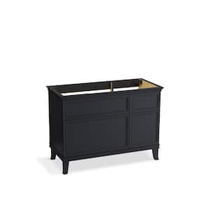 Artifacts 48 in. x 21.89 in. D x 34.49 in. H Bath Vanity Cabinet without Top in Slate Grey