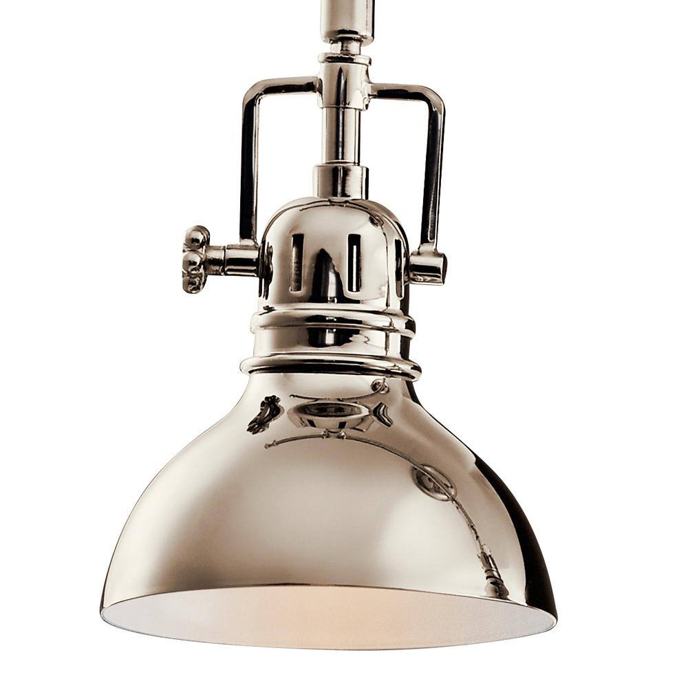 Modern Polished Nickel 3-Light Adjustable Ceiling Track