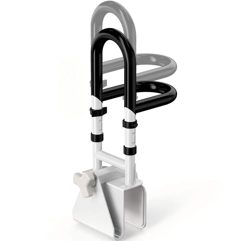 15.4-17.4 in. Adjustable Bathtub Safety Rail, Double Grip Clamp-On Non-Slip Grab Bar, Bathroom Shower Bars for Elderly price history on PriceWatchPro