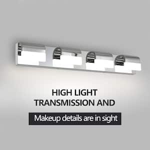 29.9 in. 4-Light LED Lights Over Mirror Modern Bathroom Vanity Lighting Bath Wall Lighting Fixture for Mirror Cabinets